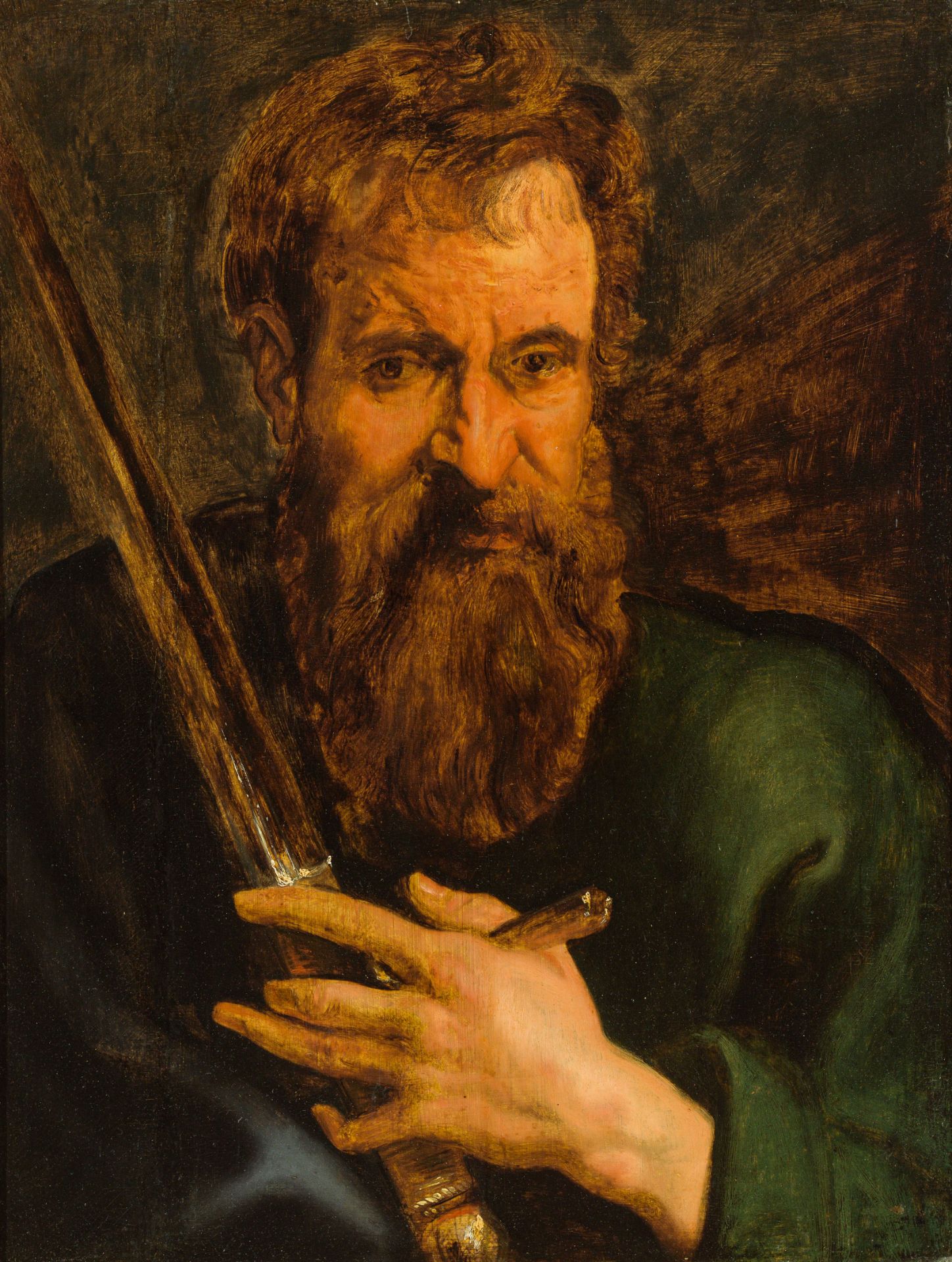 Circle of Anthonis van Dyck : The Apostle Paul