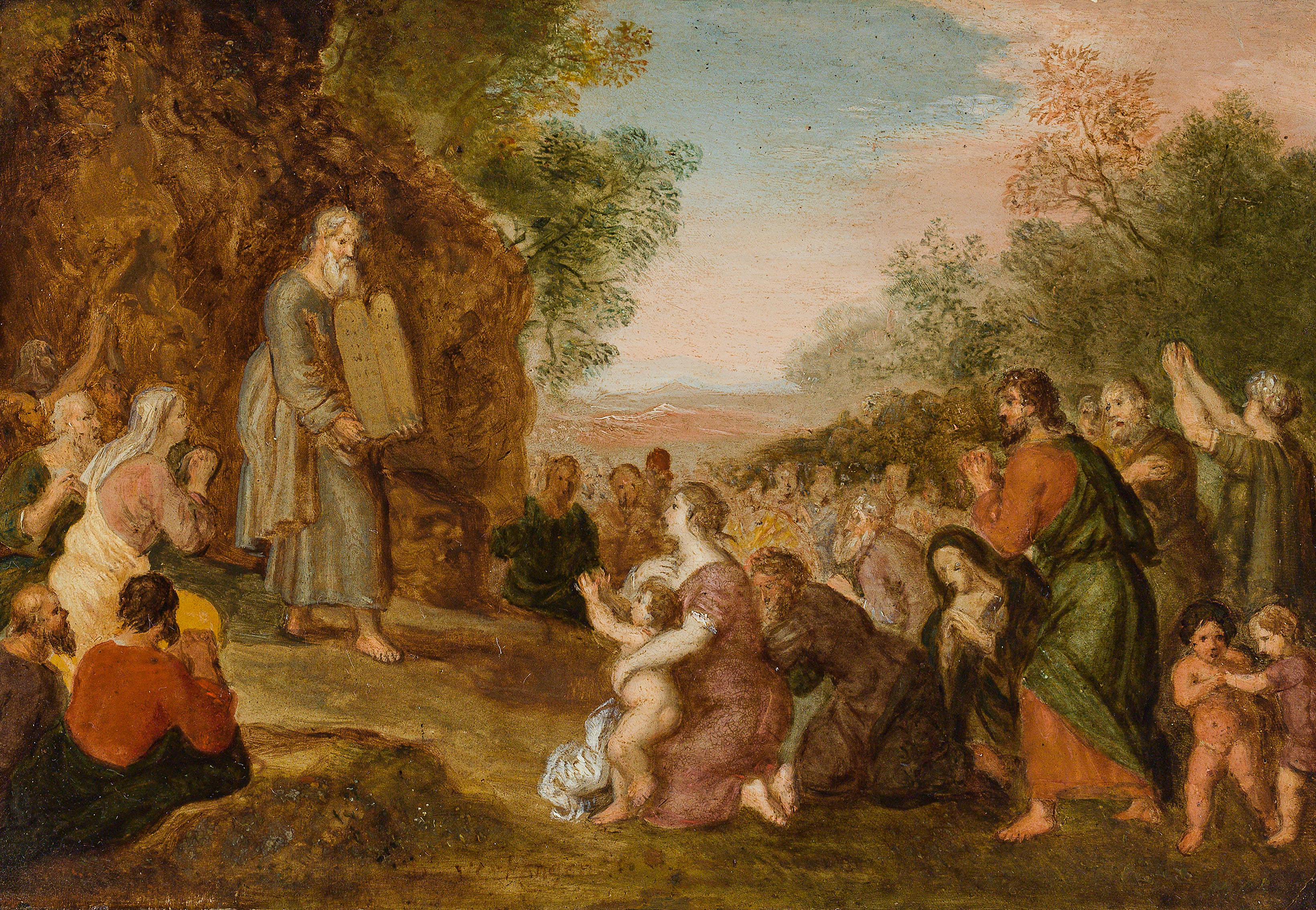 Daniel Vertangen: Moses and the 10 commandments - The dance around the golden calf (counterparts) - Image 3 of 3