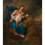 Anthonis van Dyck Umkreis: Maria und Christus erscheinen dem Hl. Antonius von Padua