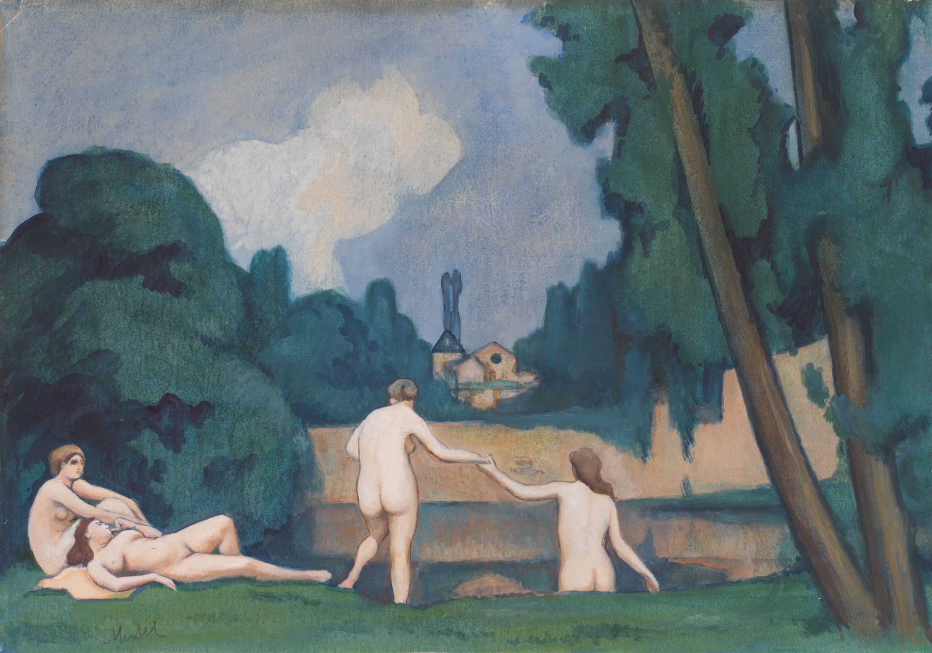 Georg Merkel: Bathers