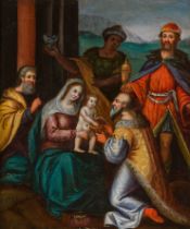 Lazarus van der Borcht: Anbetung der Heiligen Drei Könige