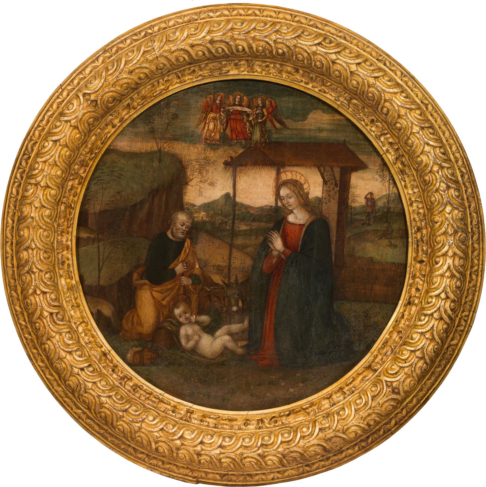 Circle of Jacopo del Sellaio : The holy family - Image 2 of 2