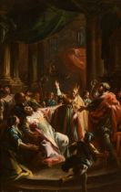 Francesco Monti: Der Hl. Geminianus treibt den Teufel aus der Kaisertochter