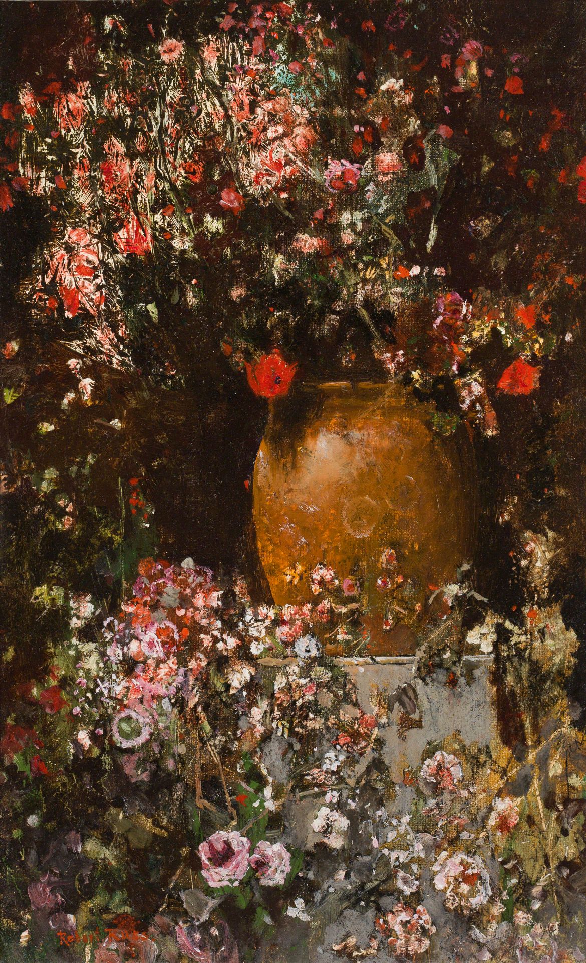 Robert Russ: Blumen in einer Vase