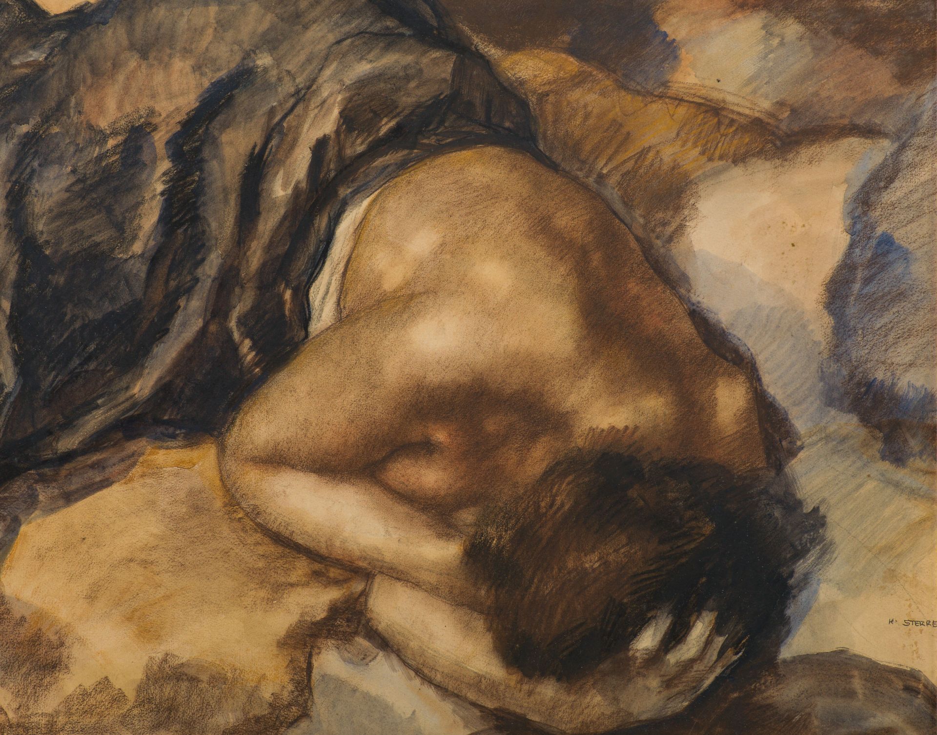 Karl Sterrer: Sleeping woman