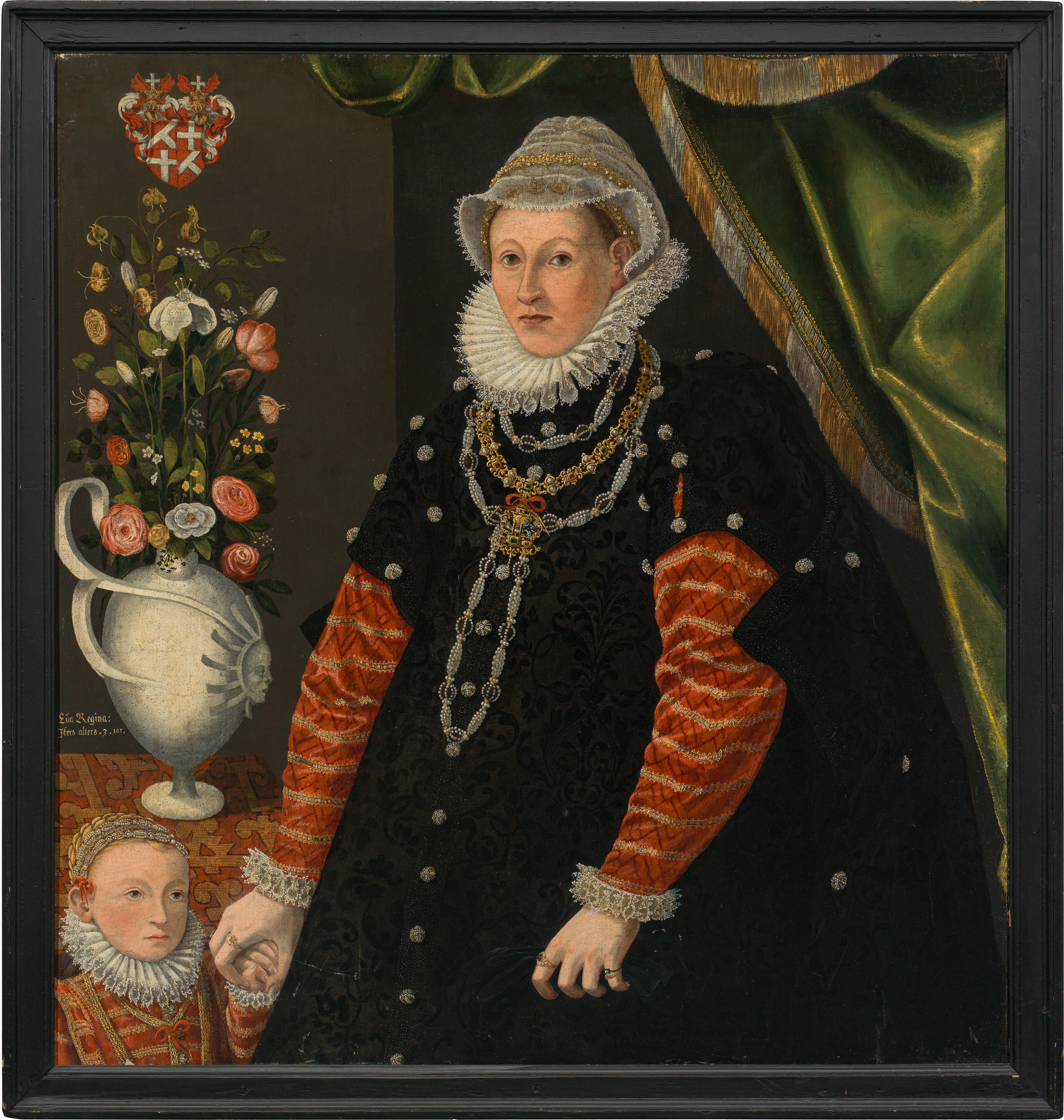 Circle of Jakob de Monte : Double portrait, Baroness of Rottal and her three-year-old daughter - Image 2 of 2