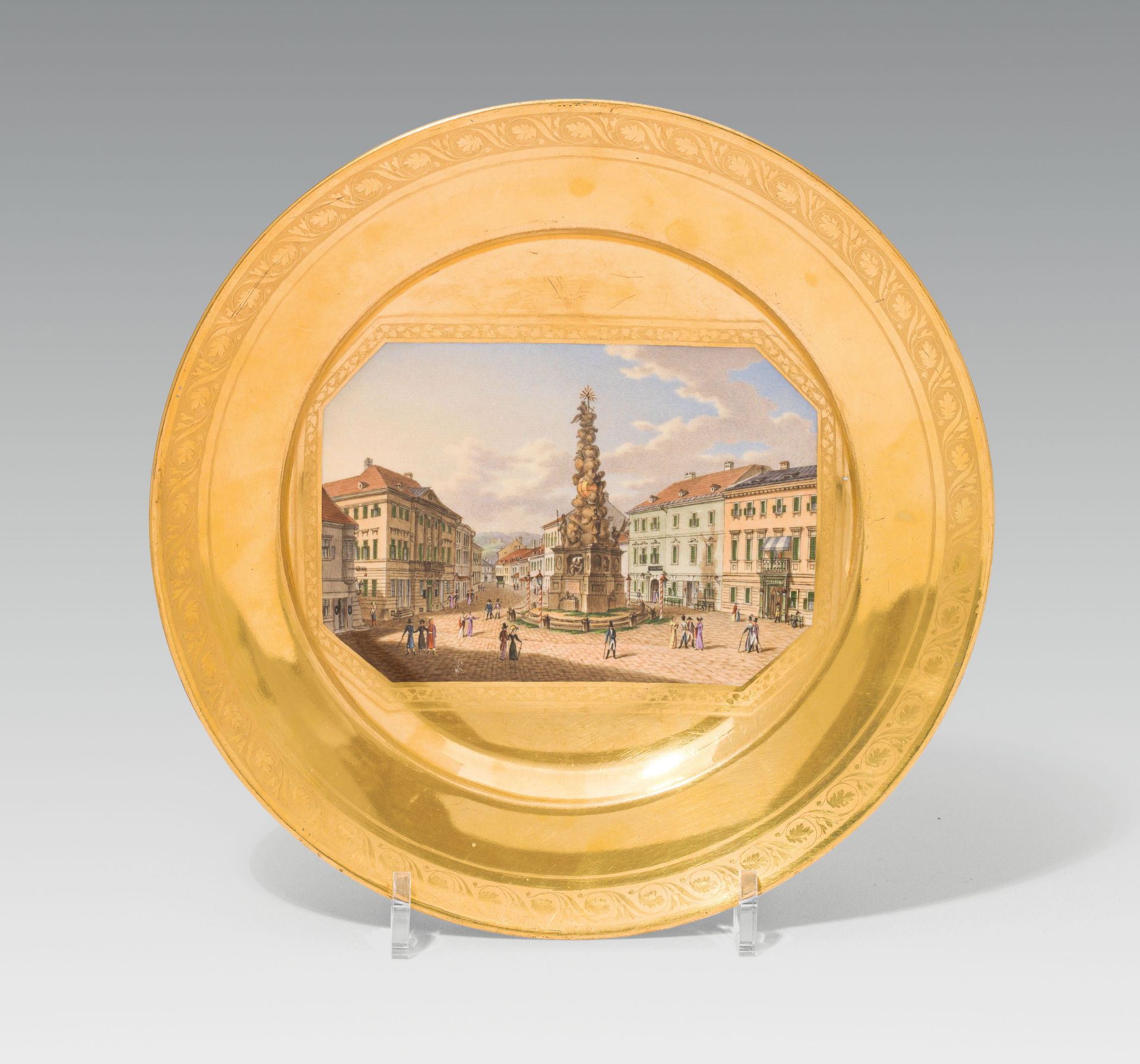 Plate "Hauptplatz in Baden"