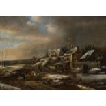 Niederländische Schule: Winterlandschaft