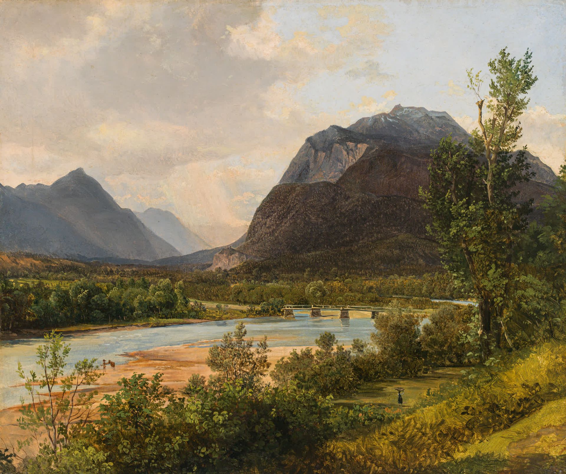 Anton Schiffer : View of the Dobratsch