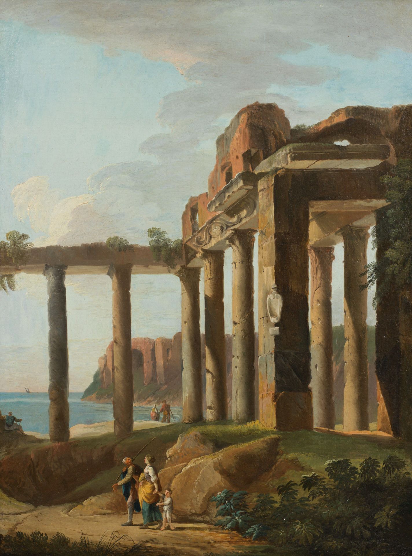 Circle of Giovanni Paolo Panini : Ruin landscapes (counterparts)