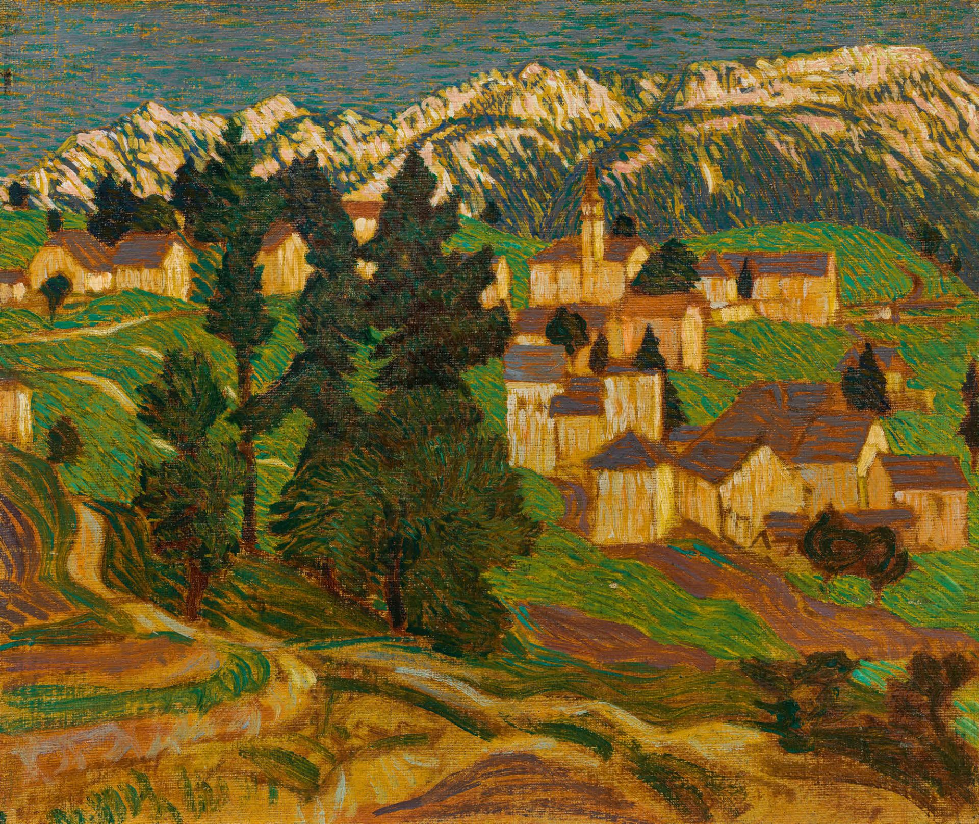 Ernst Nepo: Mountain landscape Serrada