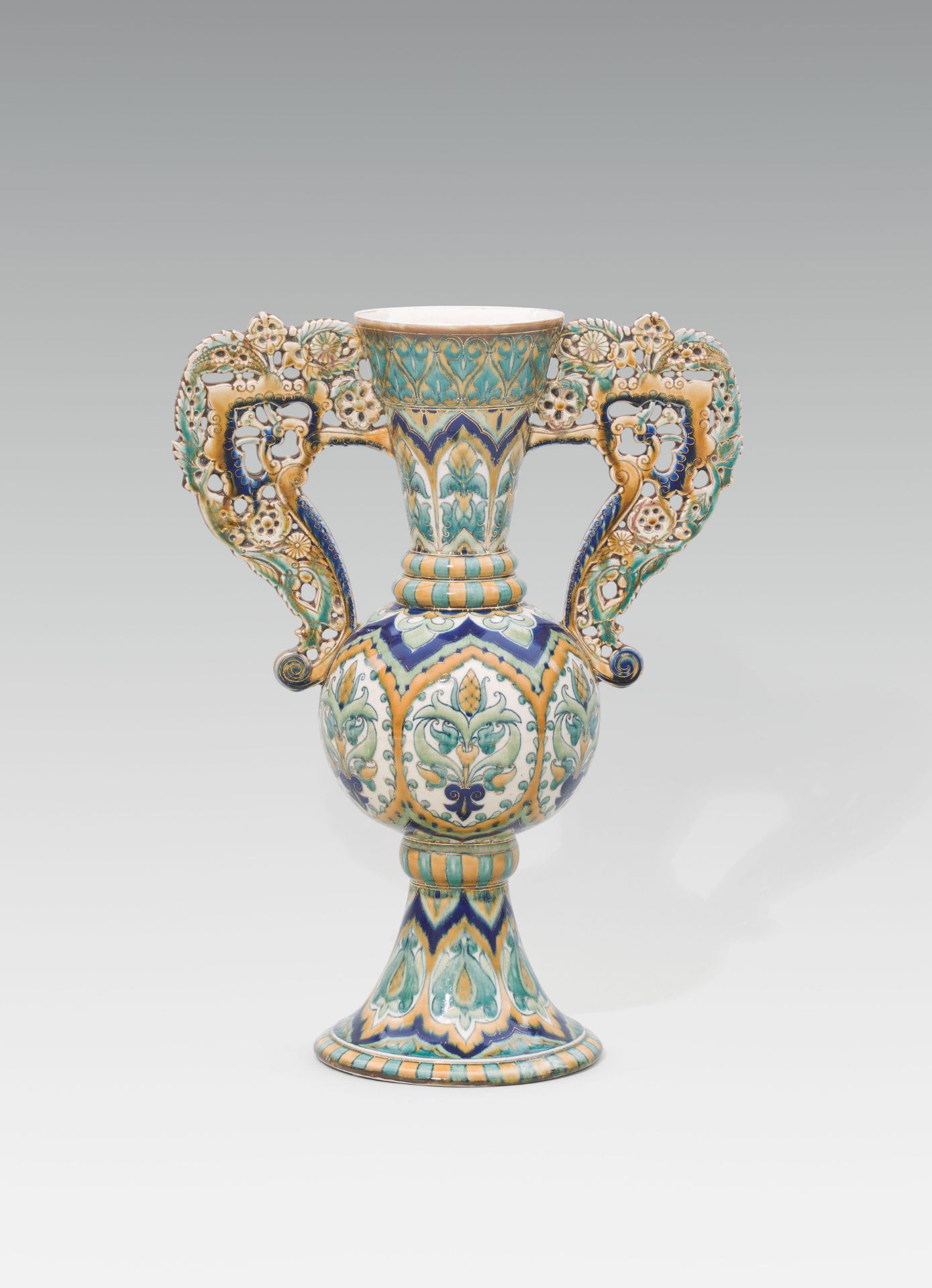 Sikorski Tádé and Zsolnay: Large vase "Alhambra"