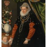 Jakob de Monte Umkreis: Doppelporträt, Freiin von Rottal und ihre dreijährige Tochter