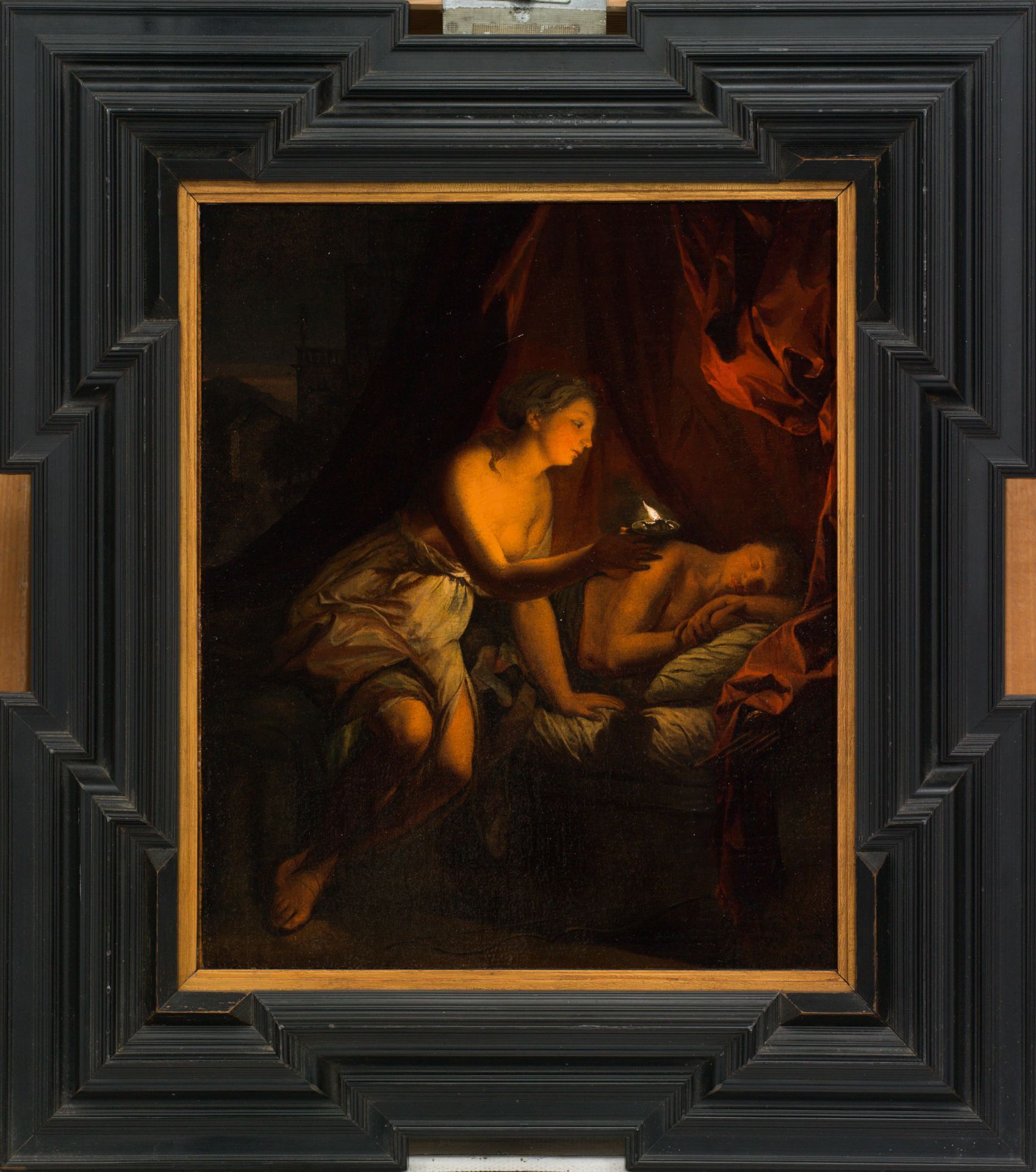 Dutch Master: Psyche surprises Cupid in his sleep - Image 2 of 2