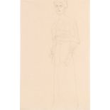 Gustav Klimt: Stehend nach links, Studie zum Bildnis von Margaret Stonborough-Wittgenstein