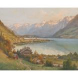 Georg Janny: Zell am See mit Blick auf das Steinerne Meer