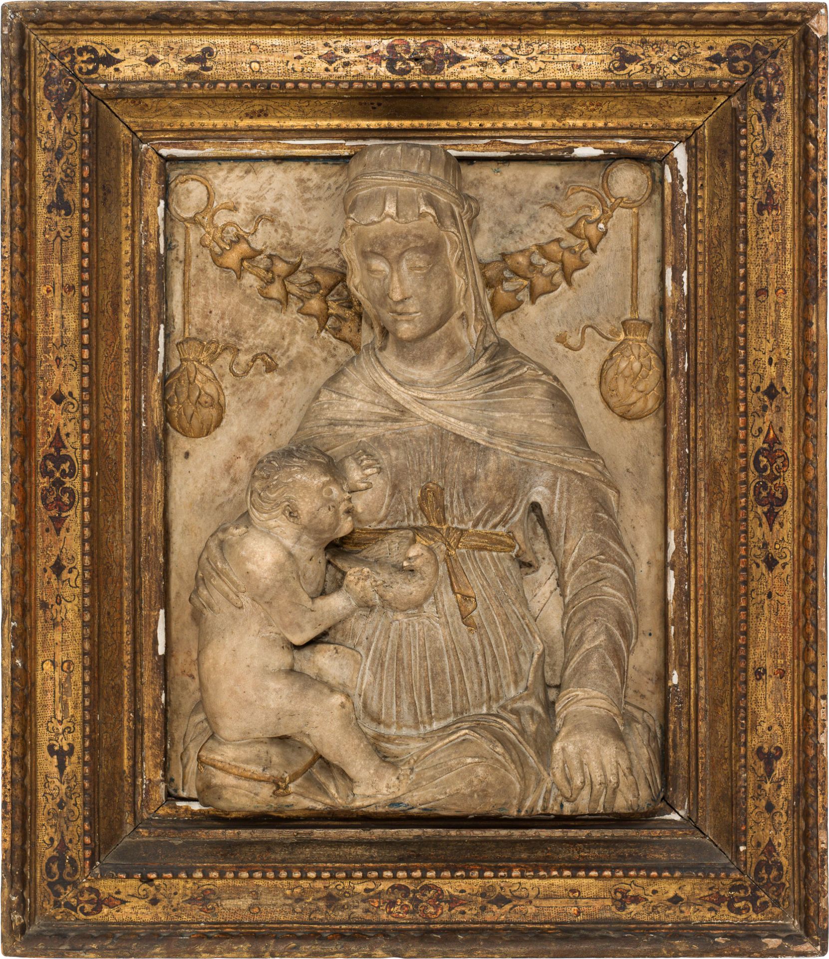 Stone relief "Maria Lactans"