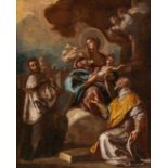 Francesco de Mura zugeschrieben: Madonna mit Kind und Heiligen