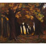 Artur Nikodem: Waldweg im Herbst