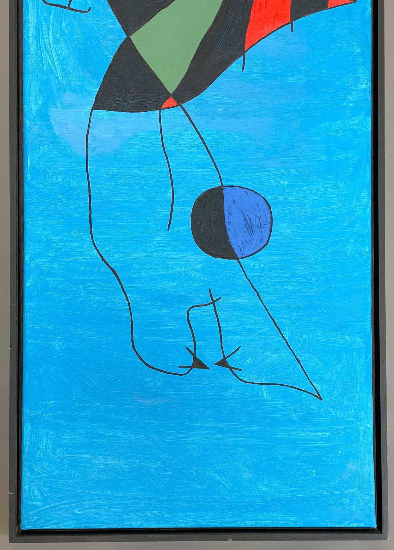 UNSIGNIERT (XX). Surrealistische Personendarstellung in der Art von Joan Miro. - Bild 5 aus 8