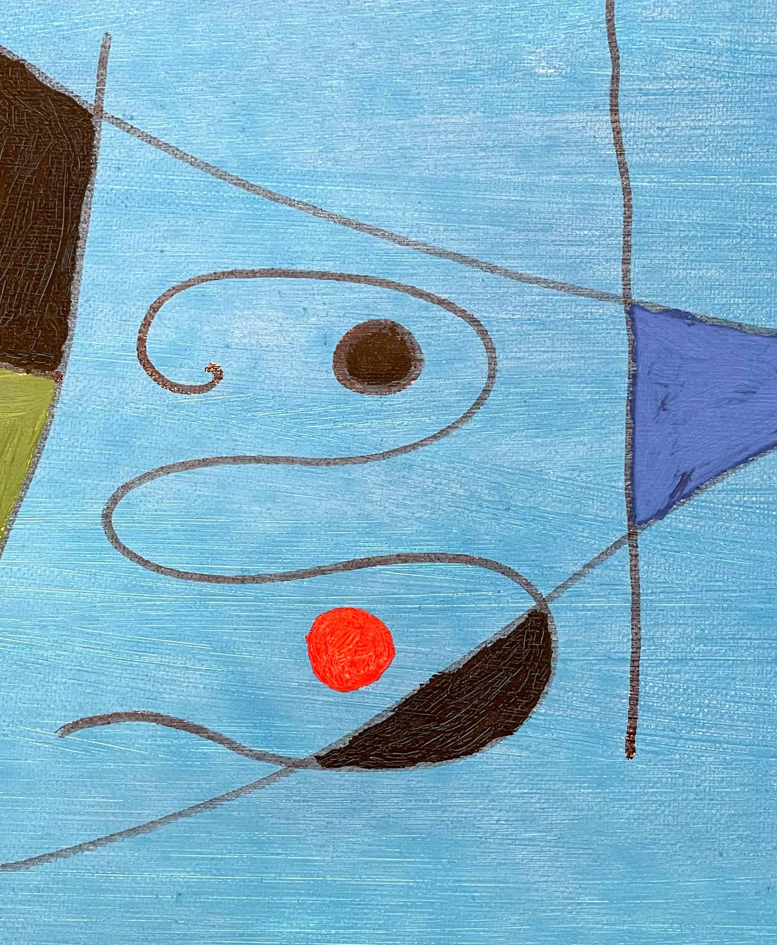 UNSIGNIERT (XX). Surrealistische Personendarstellung in der Art von Joan Miro. - Bild 6 aus 8