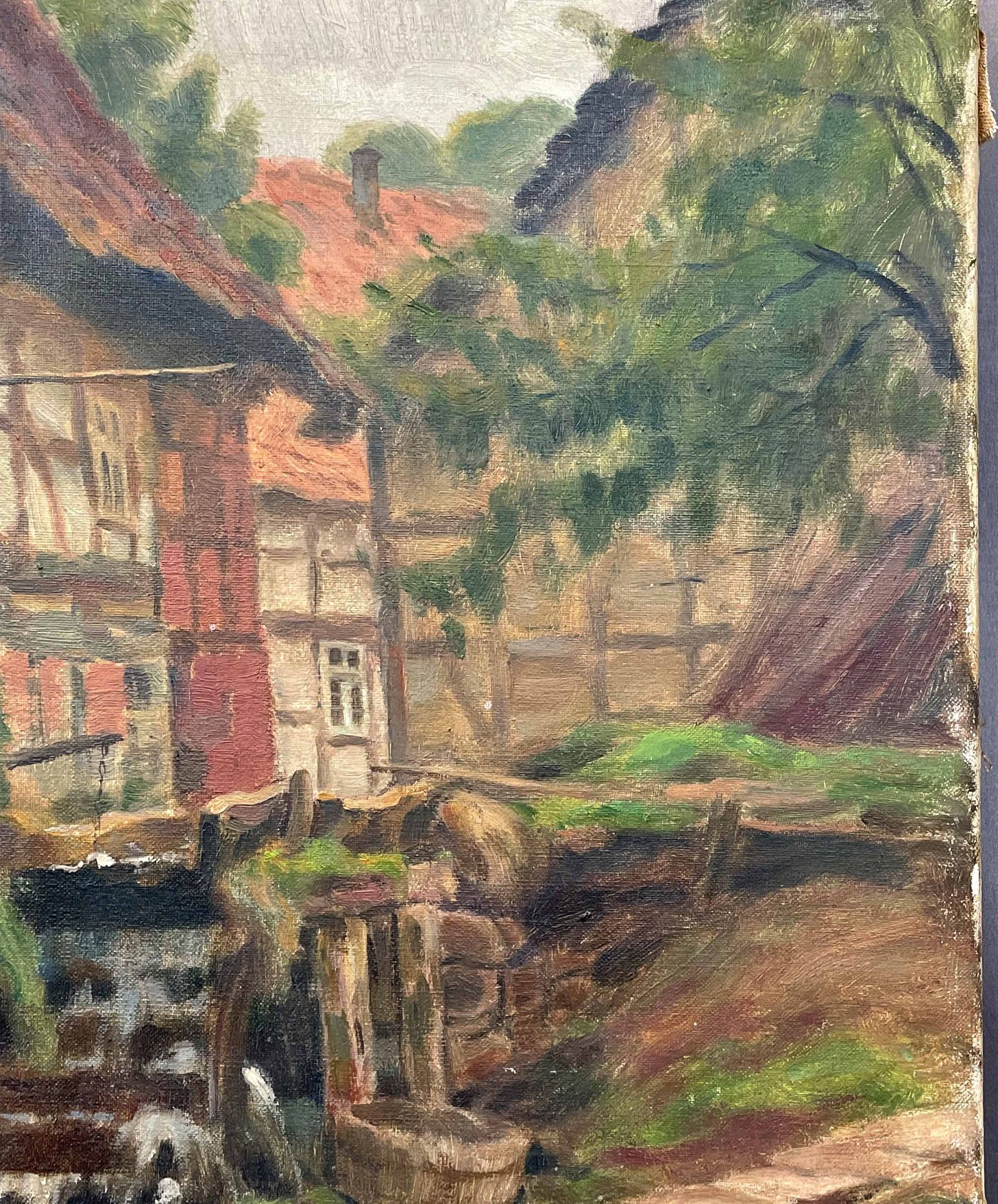 Heinrich PFORR (1880 - 1970). Mühle am Hasselbach. Datiert 1922. - Bild 6 aus 11