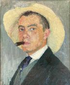 Johann VALETT (1888 - ca. 1961). Selbstportrait. "Johann Valett, Selbstbildnis."