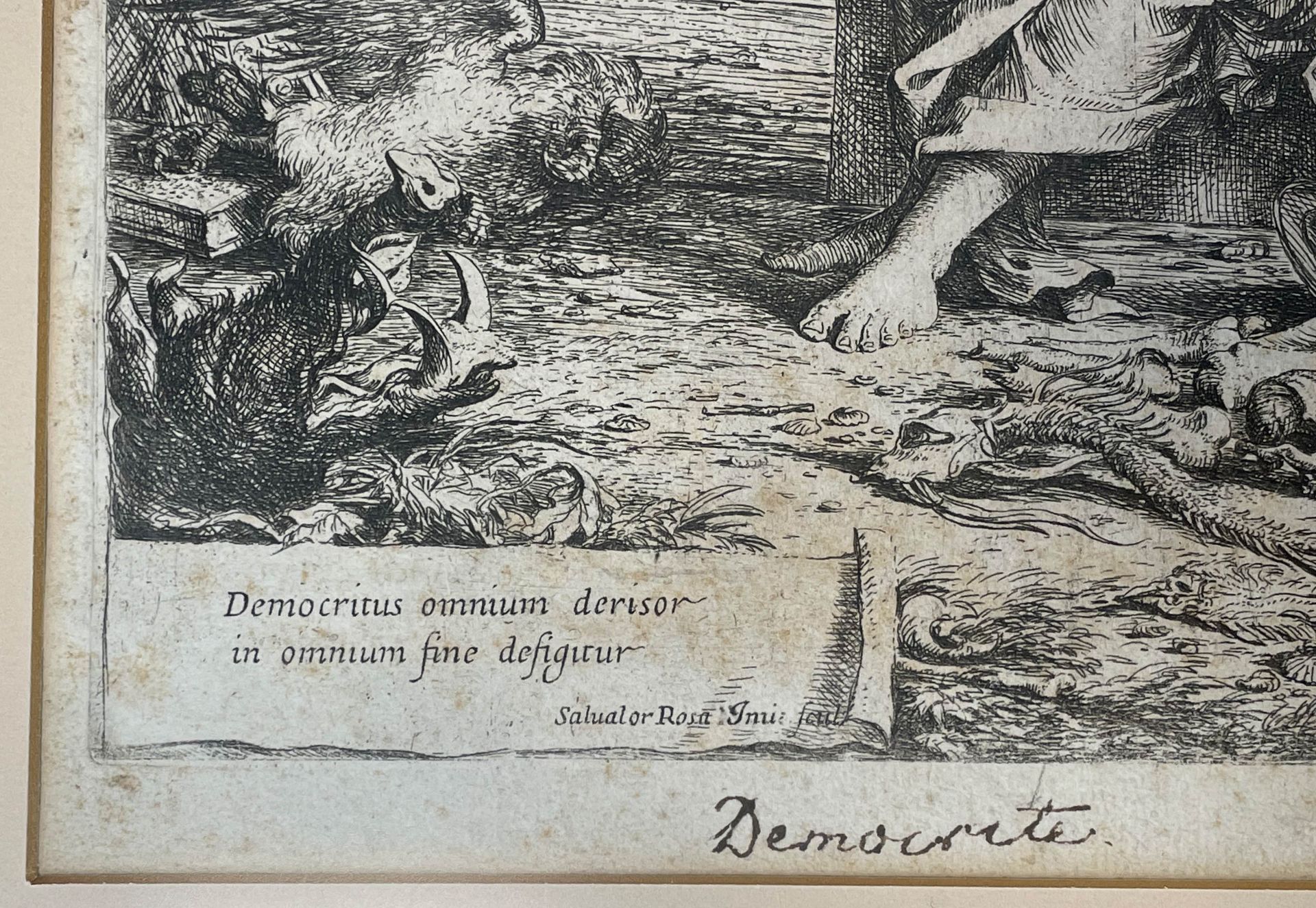 Salvator ROSA (1615 - 1673). "Democrete". - Bild 3 aus 8