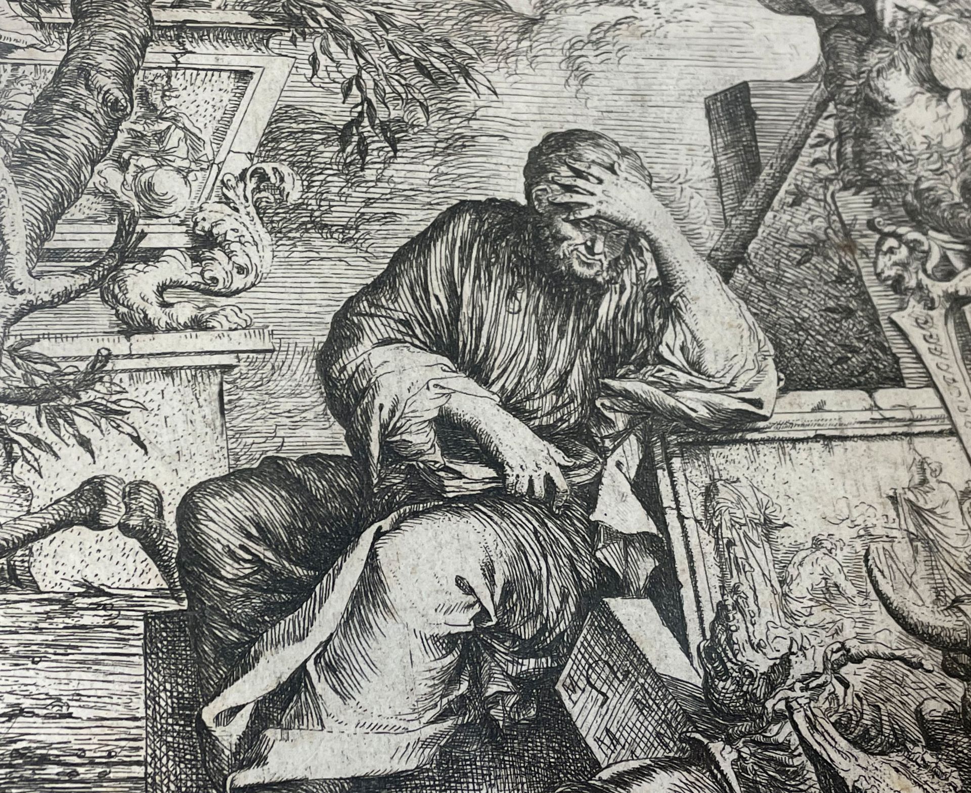 Salvator ROSA (1615 - 1673). "Democrete". - Bild 4 aus 8