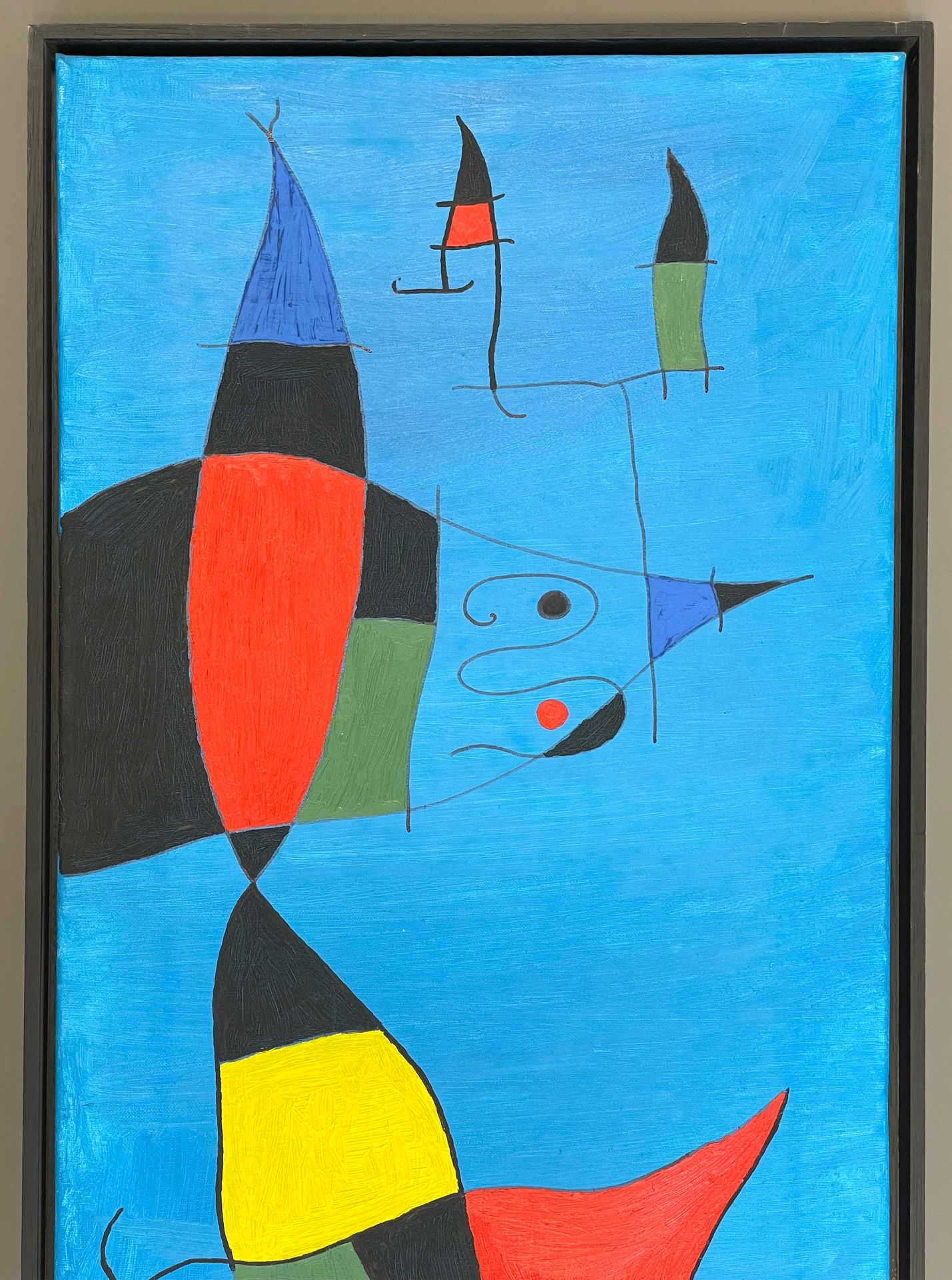 UNSIGNIERT (XX). Surrealistische Personendarstellung in der Art von Joan Miro. - Bild 3 aus 8