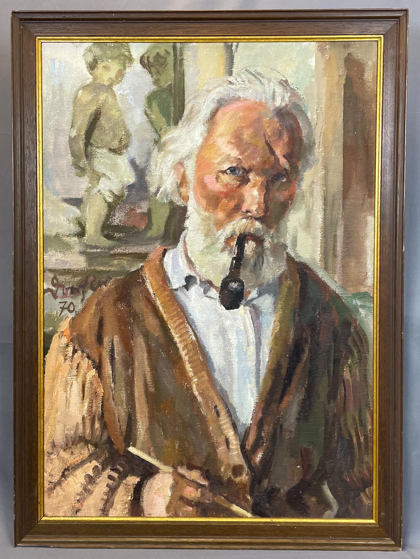 Roland DÖRFLER (1926 - 2010). Selbstportrait. 1970. - Bild 2 aus 10