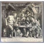 Jacobus NEEFS (1610 - 1660). Satyr, eine Bauernfamilie besuchend.