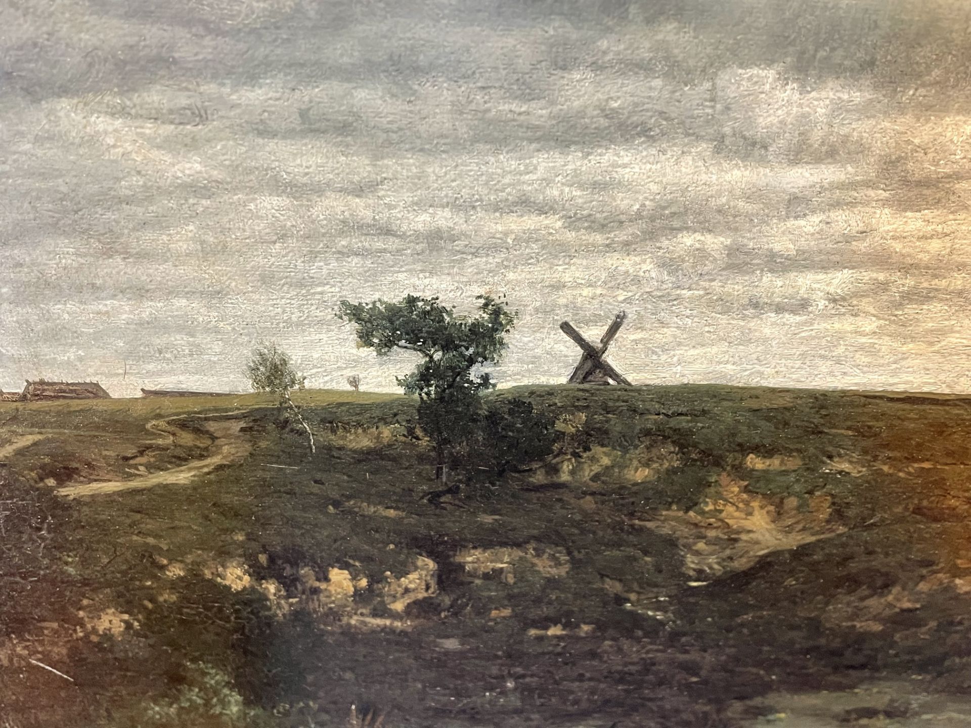 Franz BUNKE (1857 - 1939). Gewitterstimmung über norddeutscher Landschaft mit Mühle. - Bild 13 aus 19