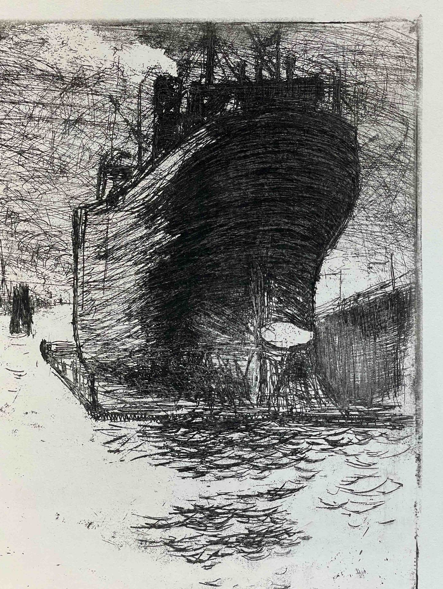 Emil NOLDE (1867 - 1956). Hamburg, Reiherstieg Dock. - Image 6 of 10