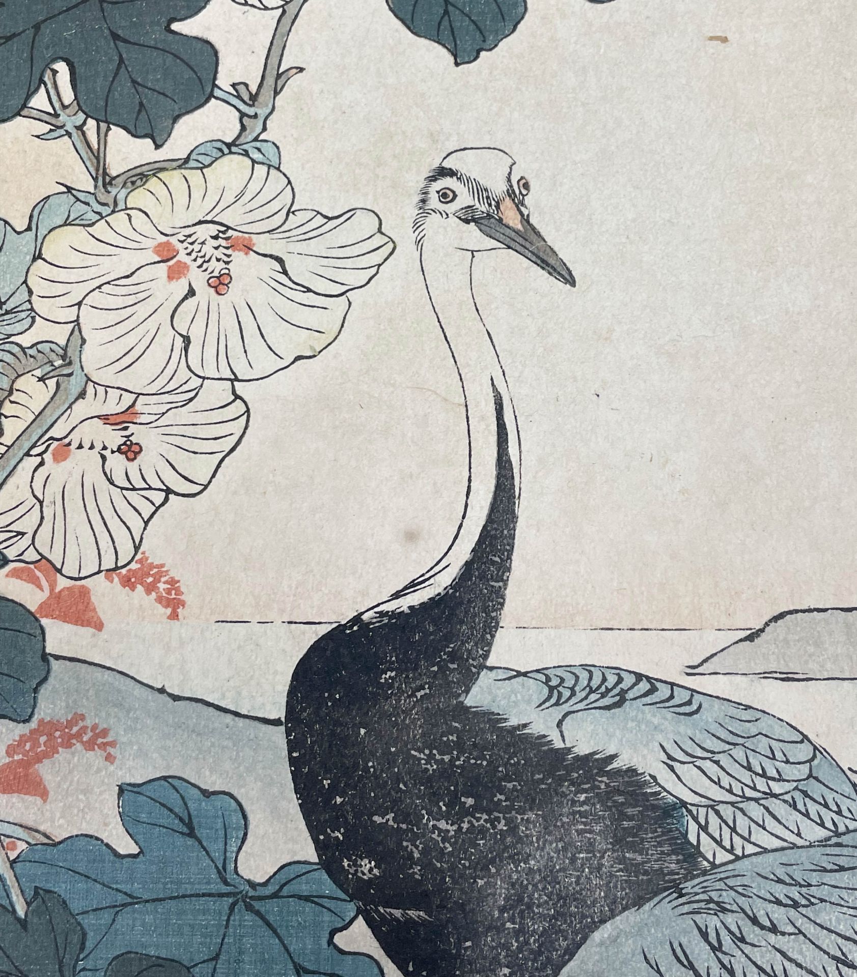 Kono Naotoyo BAIREI (1844 - 1895). Vier Holzschnitte. Vögel und Blumen,1883. - Image 14 of 19