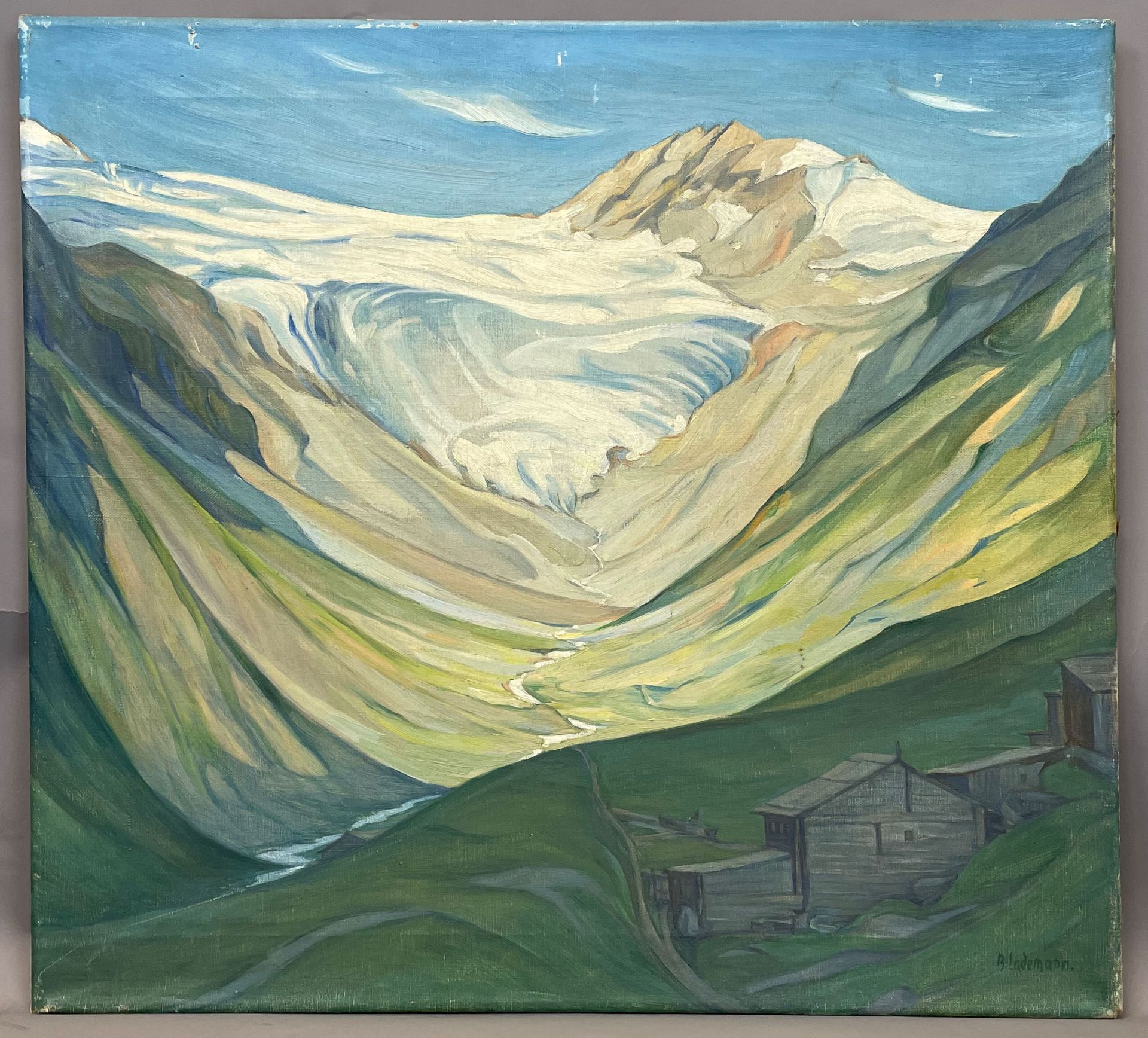 Bruno LADEMANN (1877 - c. 1956). Frühlingsanfang in den Bergen. - Bild 2 aus 9