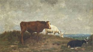 Julius Paul JUNGHANNS (1876 - 1958). Kuh und zwei Ziegen. Datiert 1924.