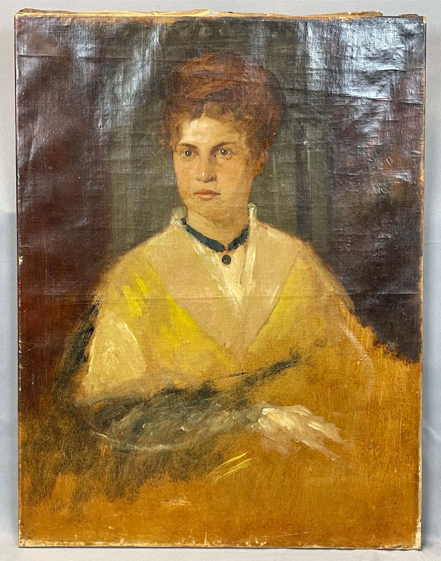 UNSIGNIERT (XIX - XX). Portrait einer Dame um 1900. - Bild 2 aus 8