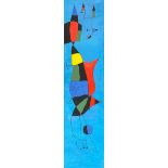 UNSIGNIERT (XX). Surrealistische Personendarstellung in der Art von Joan Miro.