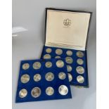 Set aus Silbermünzen "Olympiade XXI in Montréal" / Elisabeth II (Kanada, 1976).
