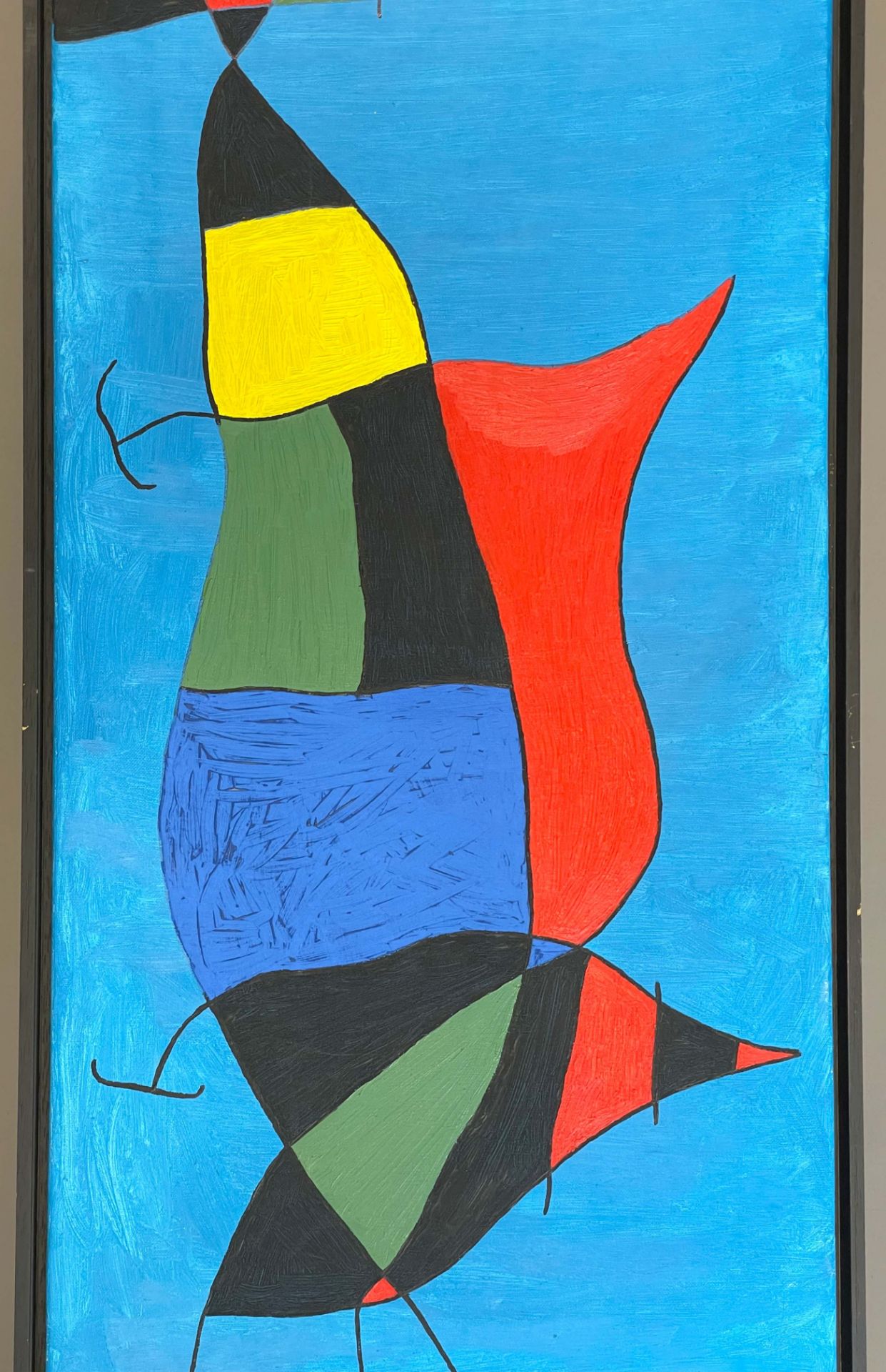 UNSIGNIERT (XX). Surrealistische Personendarstellung in der Art von Joan Miro. - Bild 4 aus 8
