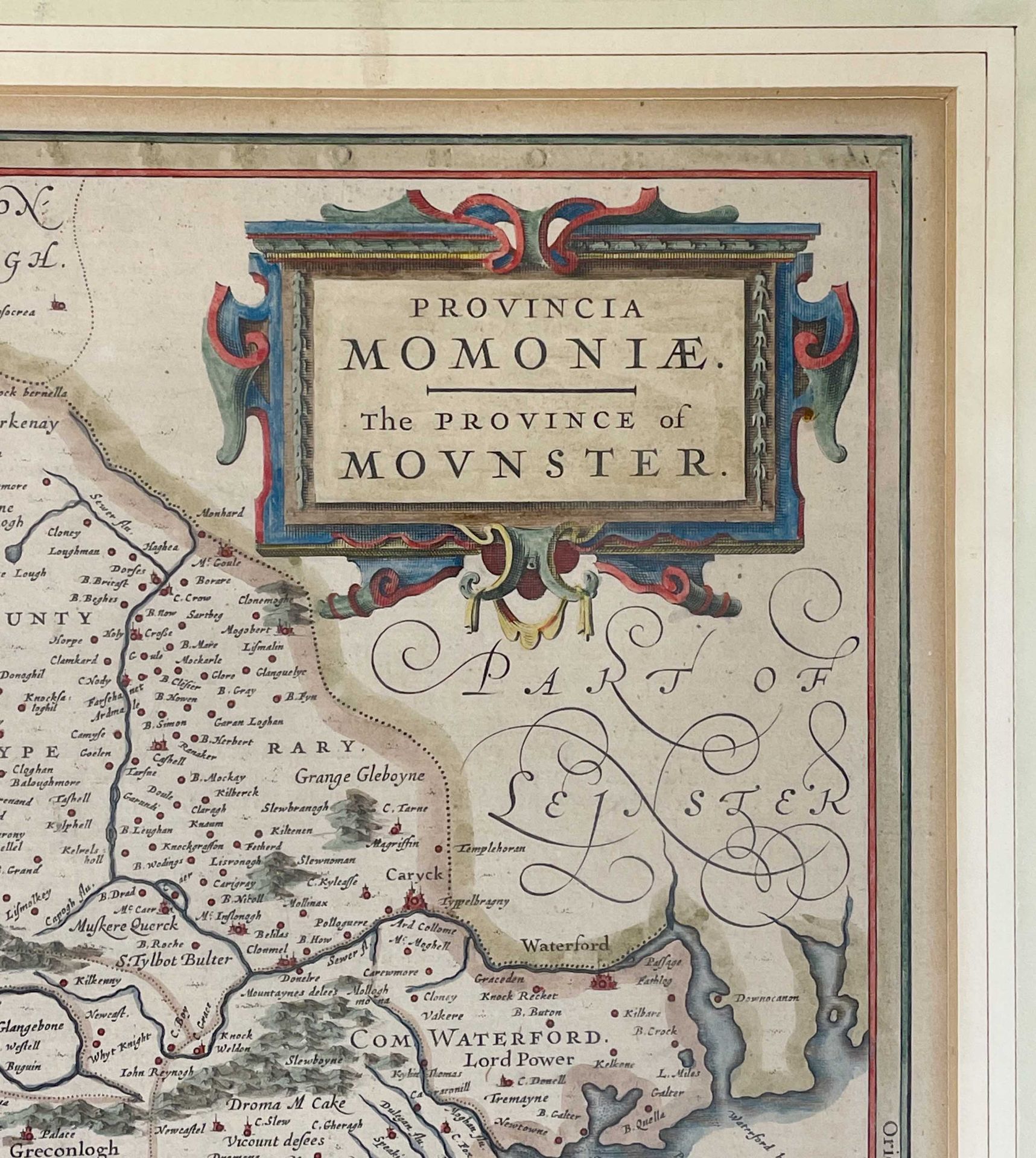 Jan JANSSON (1588 - 1664). Provincia Momoniae. The Province of Movnster. - Image 5 of 9