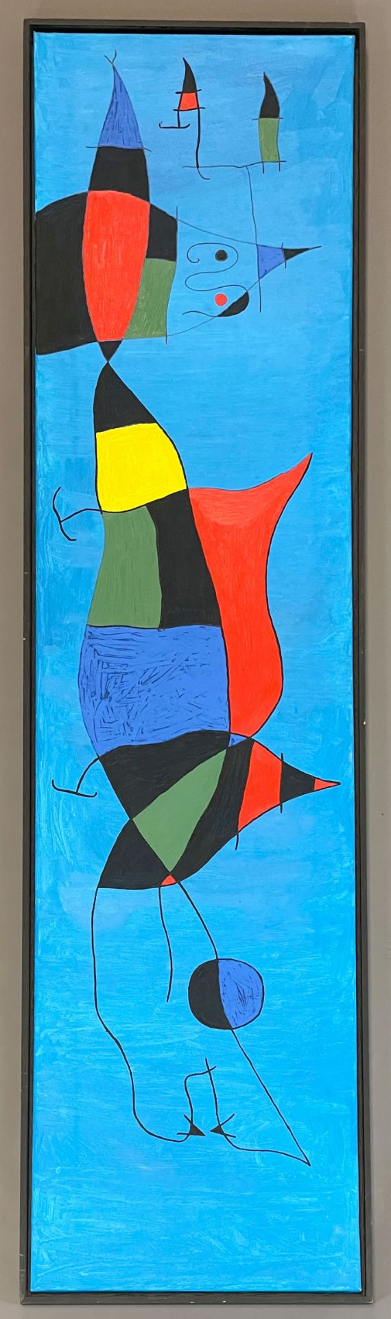 UNSIGNIERT (XX). Surrealistische Personendarstellung in der Art von Joan Miro. - Bild 2 aus 8