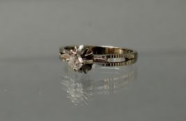 Ring, 1 Brillant ca. 0.15 ct., 3 g, RM 17