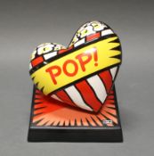 Porzellanobjekt, "Love Pop", Goebel, Artis Orbis, limitierte Auflage 112/500, polychrom, Burton Mor