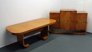 Cocktail-Sideboard, Art Deco, Harry & Lou Epstein, zugeschrieben, England, um 1930/40, Vogelaugenah