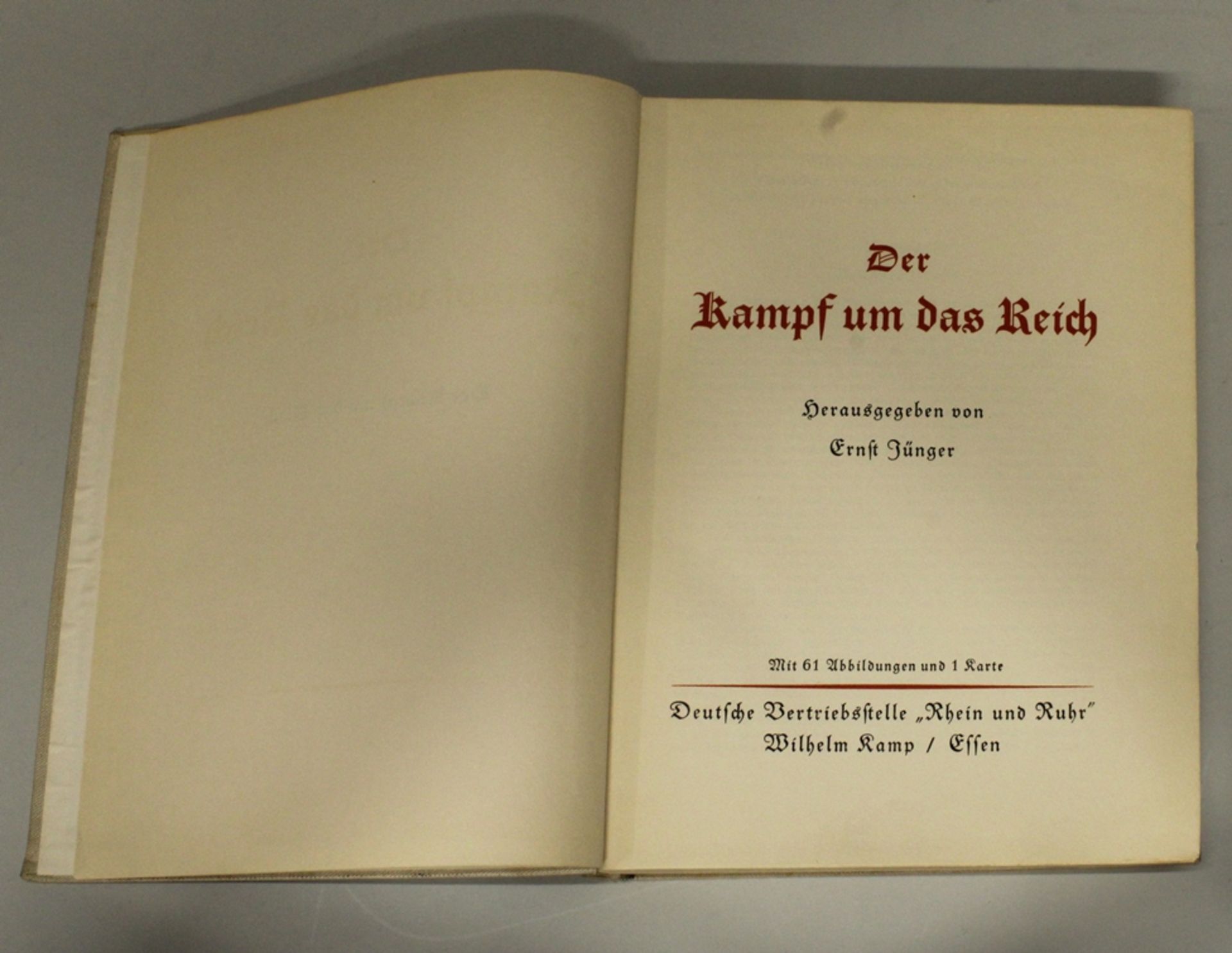 Buch, "Der Kampf um das Reich", herausgegeben von Ernst Jünger, Erstauflage, Deutsche Vertriebsstel - Bild 3 aus 3