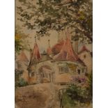 Rüdell, Carl (Trier 1855 - 1939 Köln, beliebter Aquarellmaler und Architekt in Köln),