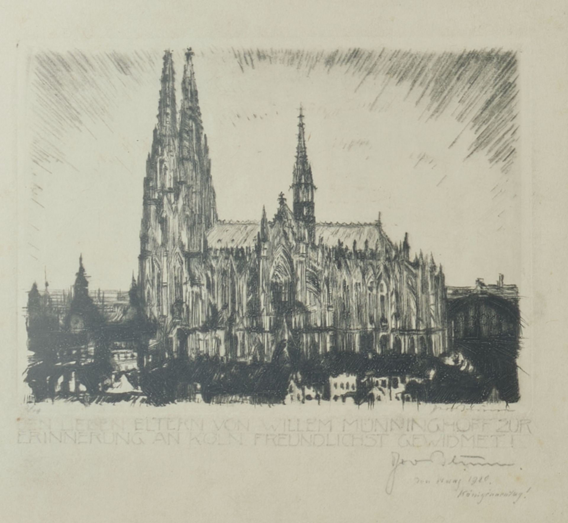 Blum, Theo (Mönchengladbach 1883 - 1968 Köln, in Köln tätiger Landschaftsmaler und Radierer in expr