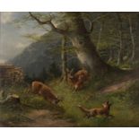 Müller, Moritz der Jüngere (1869 in München - 1934 in Lausa, Wild- und Jagdmaler, Sohn des Malers M